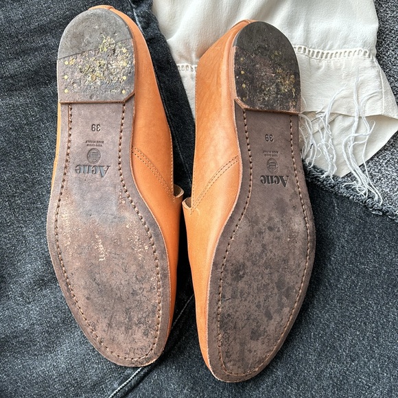 ACNE leather flat slip ons 39 - Picture 3 of 4